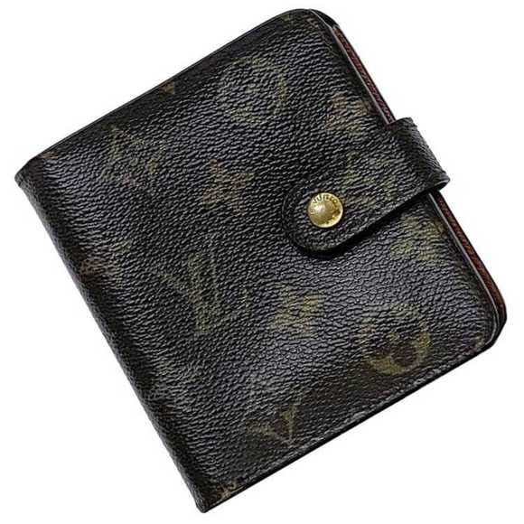 Louis Vuitton Compact Zip Wallet ec-23513 Brown Monogram M61667 Bifold Canvas... - Picture 1 of 11